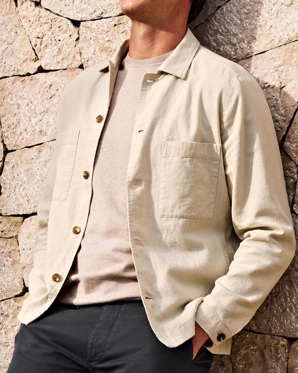 Retro Linen Overshirt